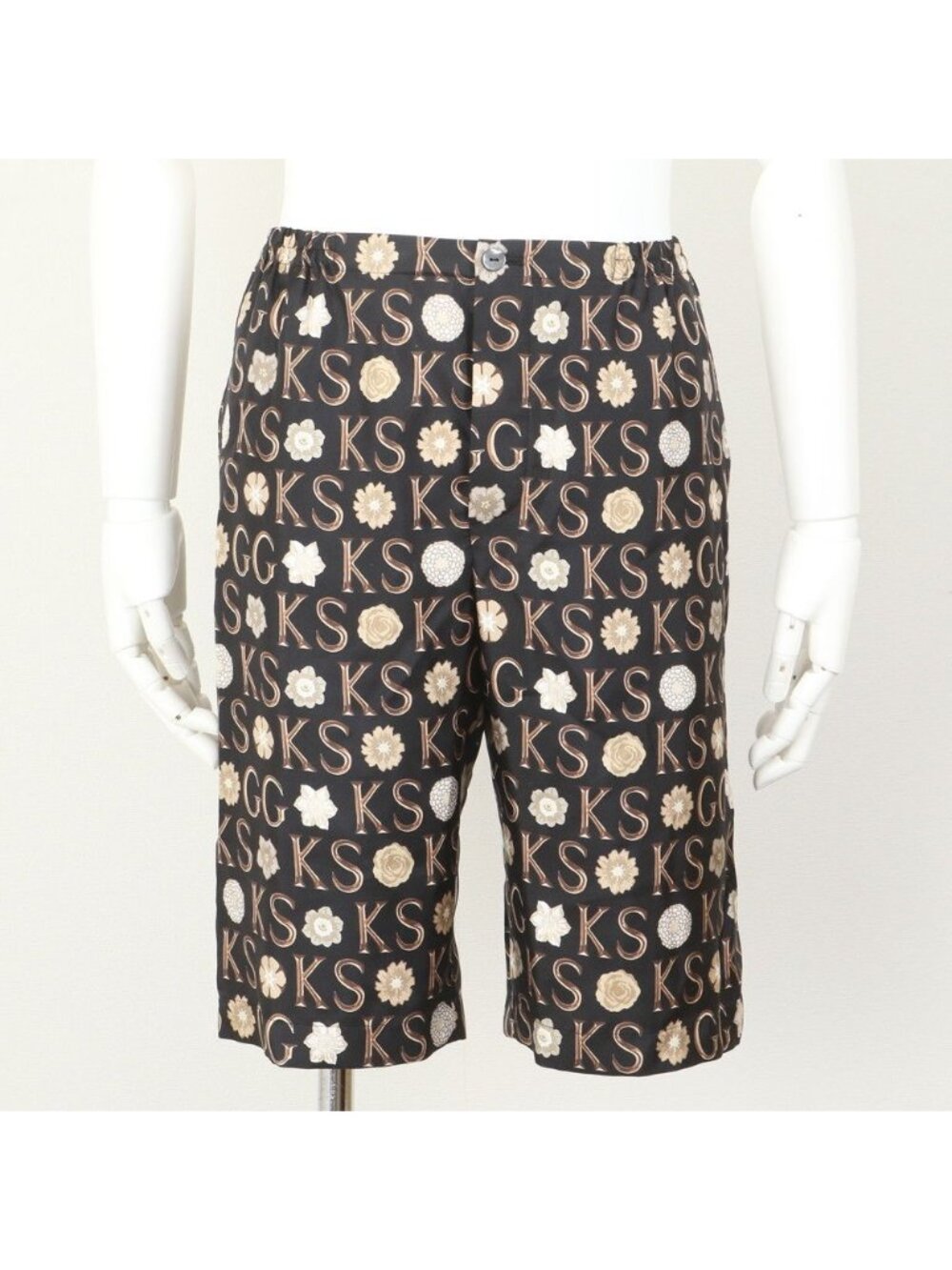 Gucci Ken Scott Collaboration Silk 100% All Over Print Shorts 44